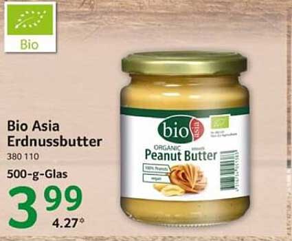 Bio Asia Erdnussbutter 500g