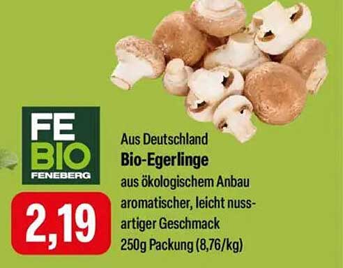 Bio-Egerlinge 250g - Aus Deutschland