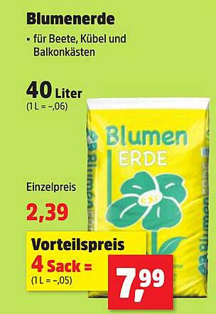 Blumenerde – für Beete, Kübel und Balkonkästen