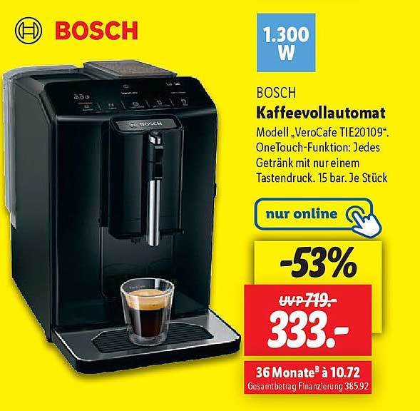 Bosch Kaffeevollautomat VeroCafe TIE20109