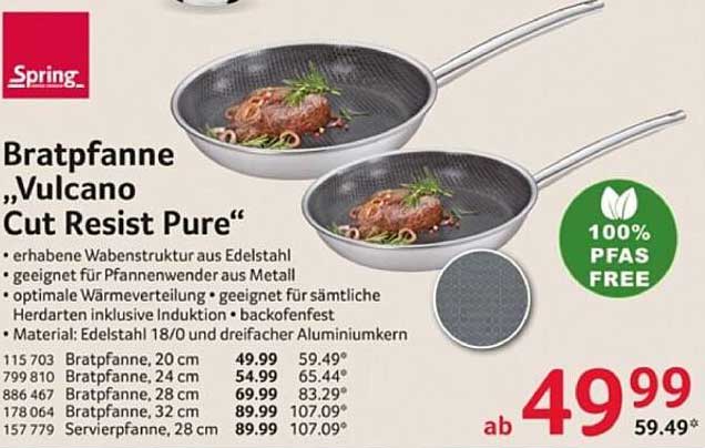 Bratpfanne „Vulcano Cut Resist Pure“