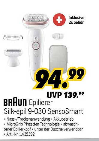 BRAUN Epilierer Silk-epil 9-030 SensoSmart