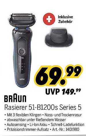 BRAUN Rasierer 51-B1200s Series 5