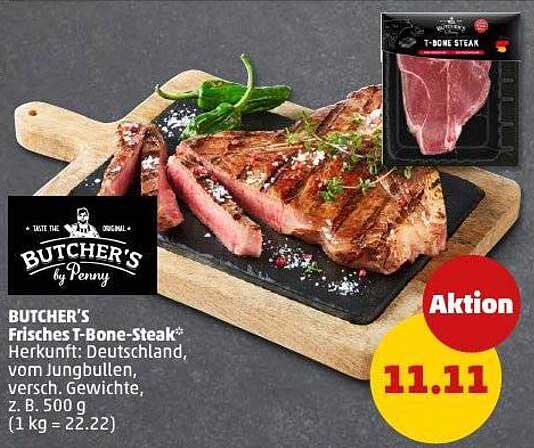 BUTCHER'S Frisches T-Bone-Steak 500 g