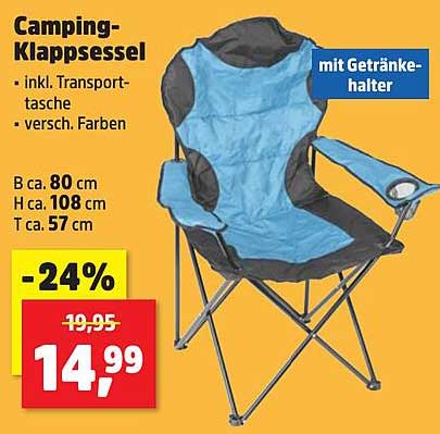 Camping-Klappstuhl mit Getränkehalter – Ideal für Outdoor-Abenteuer!