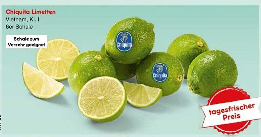 Chiquita Limetten, Vietnam, Kl. I, 6er Schale