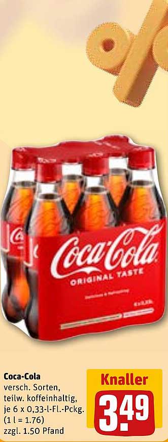 Coca-Cola 6 x 0,33 l – Erfrischung zum Knallerpreis!