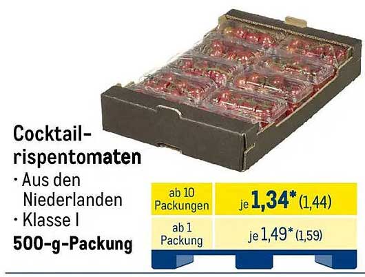 Cocktail-Rispentomaten 500-g-Packung