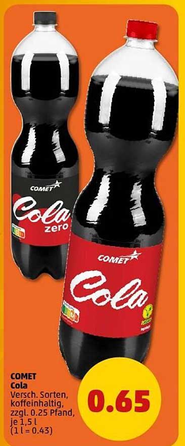 COMET Cola - Erfrischender Genuss zum Sparpreis!