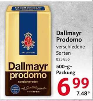 Dallmayr Prodomo verschiedene Sorten 500-g-Packung