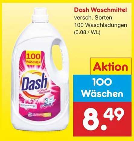 Dash Waschmittel - 100 Waschladungen