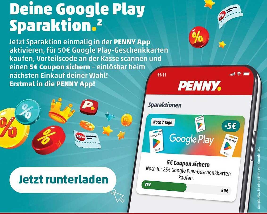 Deine Google Play Sparaktion