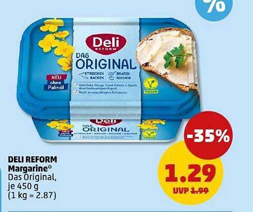 DELI REFORM Margarine - Das Original, je 450 g
