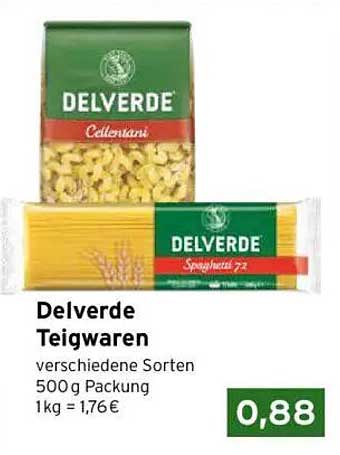 Delverde Teigwaren - verschiedene Sorten 500 g Packung