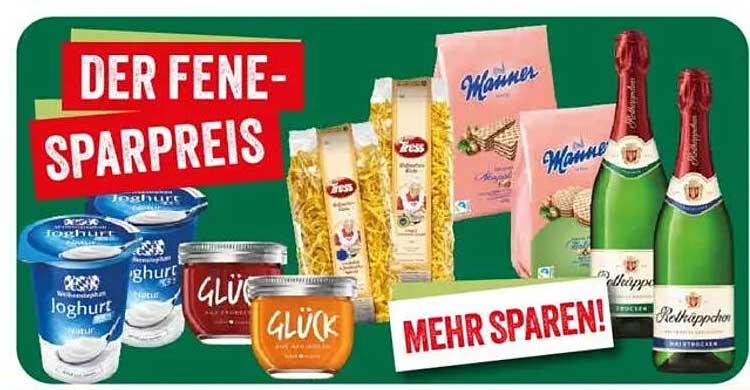 Der Fene-Sparpreis: Joghurt, Glükk, Nudeln und mehr!