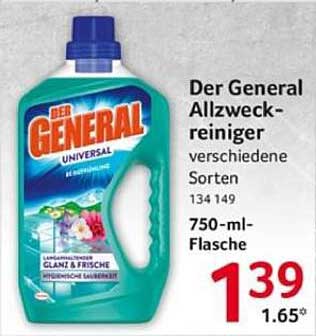 Der General Allzweckreiniger verschiedene Sorten 750-ml-Flasche