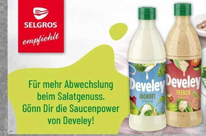 Develey Joghurtdressing und French Dressing - Abwechslungsreiche Saucen für jeden Salatgenuss