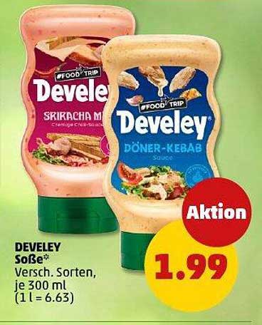 DEVELEY Soße, Verschiedene Sorten