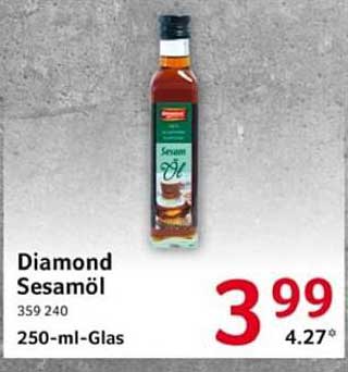 Diamond Sesamöl 250-ml-Glas