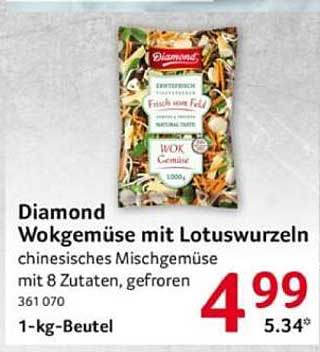 Diamond Wokgemüse mit Lotuswurzeln – 1-kg-Beutel
