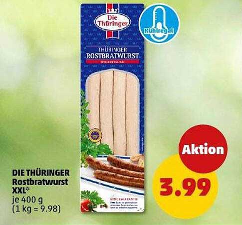 DIE THÜRINGER Rostbratwurst XXL 400 g