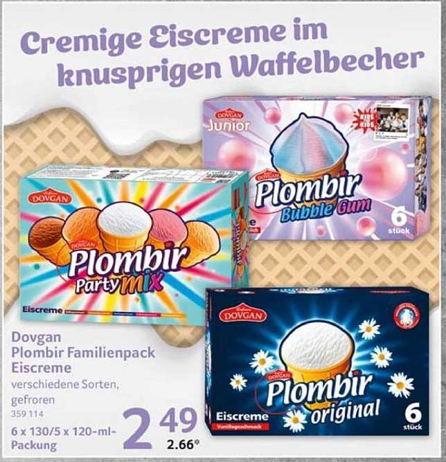 Dovgan Plombir Familienpack Eiscreme