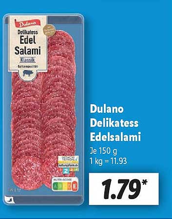 Dulano Delikatess Edelsalami 150 g
