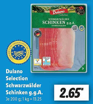 Dulano Selection Schwarzwälder Schinken g.g.A.