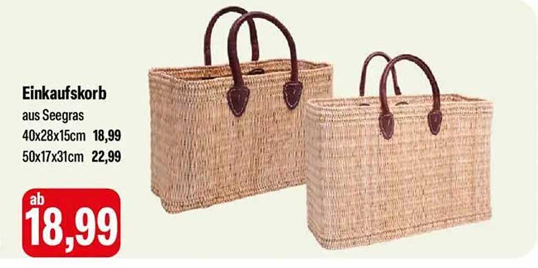 Einkaufskorb aus Seegras