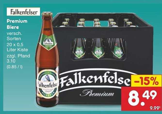 Falkenfelser Premium Biere 20 x 0,5 Liter Kiste