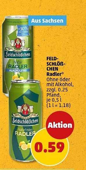 Feldschlößchen Radler - Aktion vom 16.06. bis 21.06.