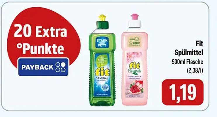 Fit Spülmittel 500ml Flasche