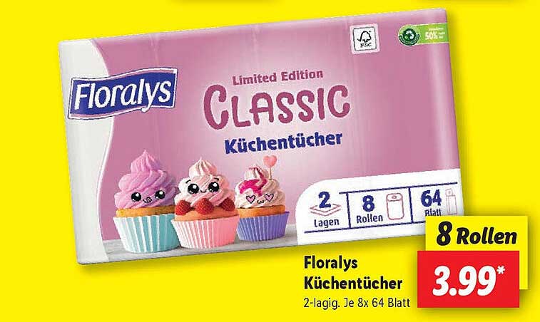 Floralys Classic Küchentücher, Limited Edition