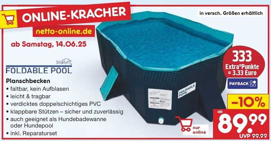 FOLDABLE POOL - Planschbecken