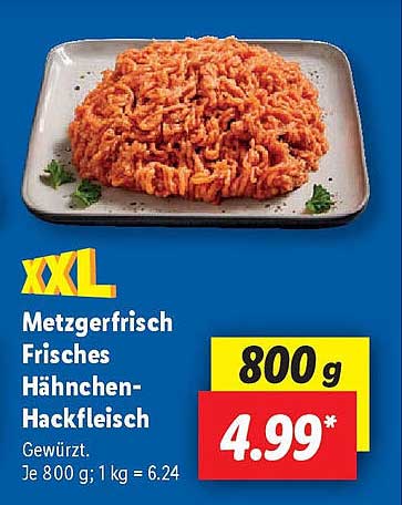 Frisches Hähnchen-Hackfleisch, 800 g