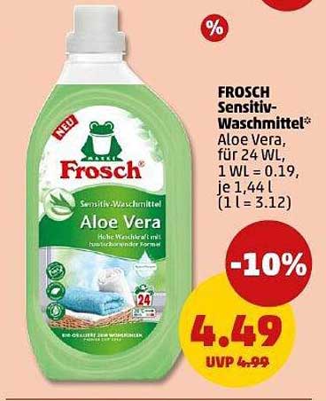 FROSCH Sensitiv-Waschmittel Aloe Vera, für 24 WL