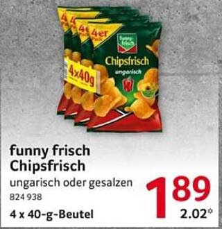funny frisch Chipsfrisch 4 x 40-g-Beutel