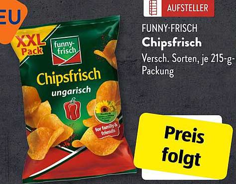FUNNY-FRISCH Chipsfrisch ungarisch (XXL Pack, 215 g)