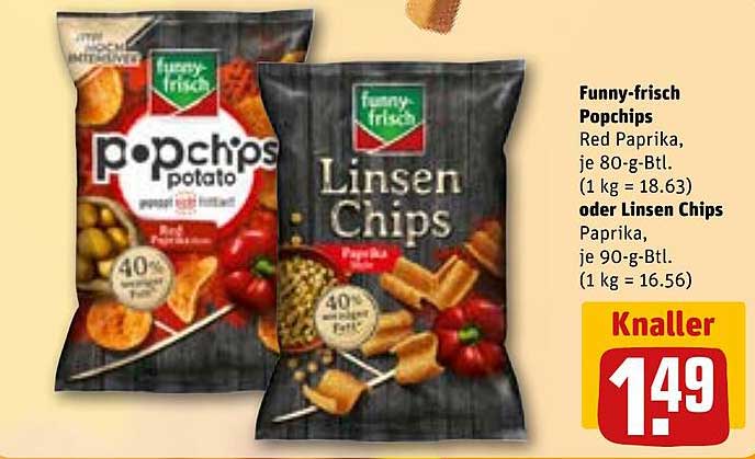 Funny-frisch Popchips oder Linsen Chips