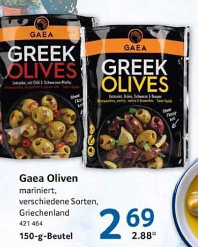 Gaea Oliven, mariniert, verschiedene Sorten, Griechenland