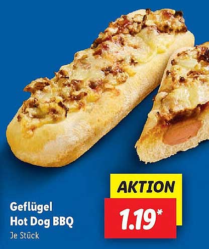Geflügel Hot Dog BBQ