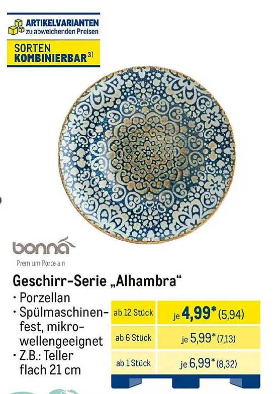 Geschirr-Serie „Alhambra“