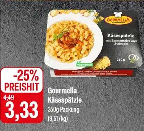 Gourmella Kässpatzle mit Emmentalern und Zwiebeln 350g