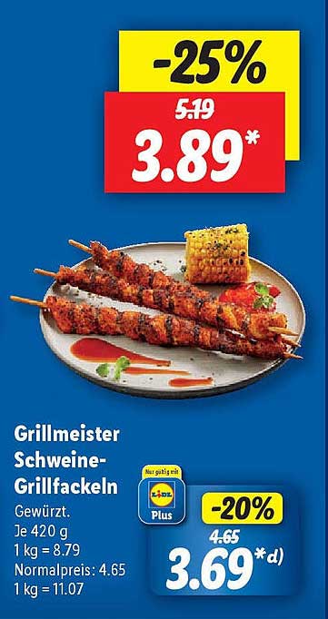 Grillmeister Schweine-Grillfackeln