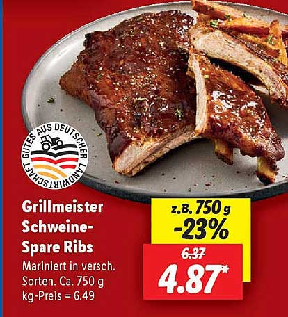 Grillmeister Schweine-Spareribs