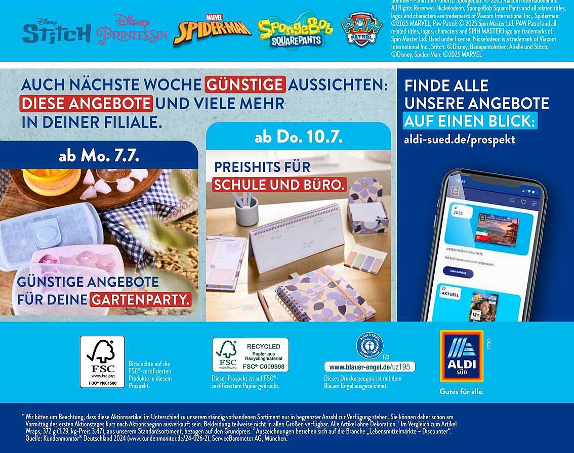 Günstige Angebote für deine Gartenparty