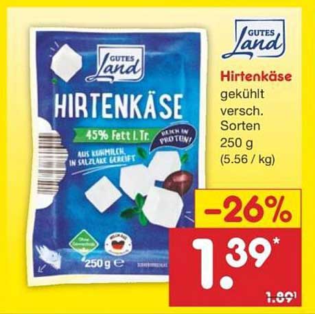 Gutes Land Hirtenkäse 250 g
