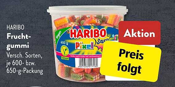 HARIBO Fruchtgummi - Verschiedene Sorten, 600 g
