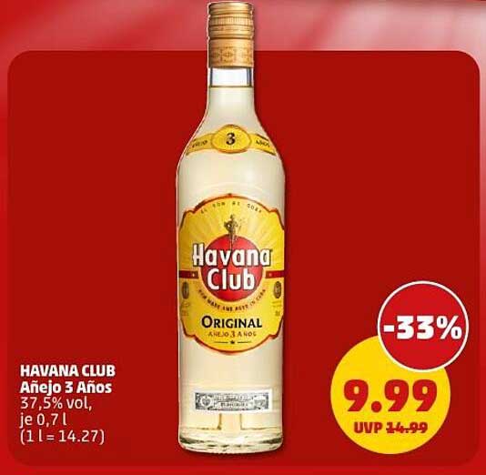 HAVANA CLUB Añejo 3 Años 0,7l