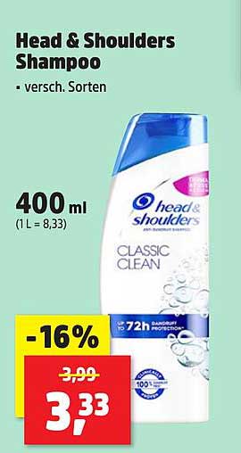Head & Shoulders Shampoo - Classic Clean 400 ml
